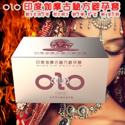 OLO 印度伽摩古秘方 延时G点避孕套 10只装(货号:Q3663)
